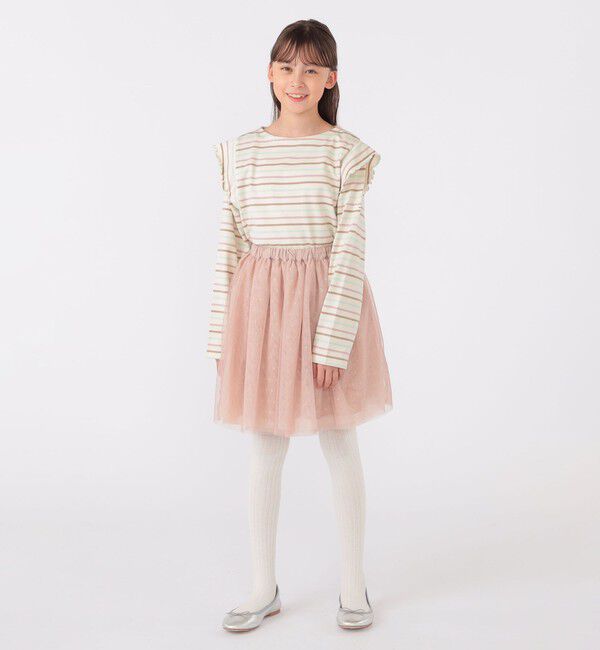 SHIPS KIDS「SHIPS KIDS:140～150cm / チュール スカート」|フレア|