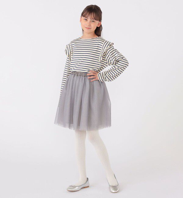 SHIPS KIDS「SHIPS KIDS:140～150cm / チュール スカート」|フレア|