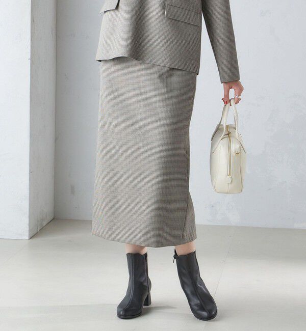 SHIPS for women「ウール混 チェック タイト スカート（セットアップ対応）」|タイト|