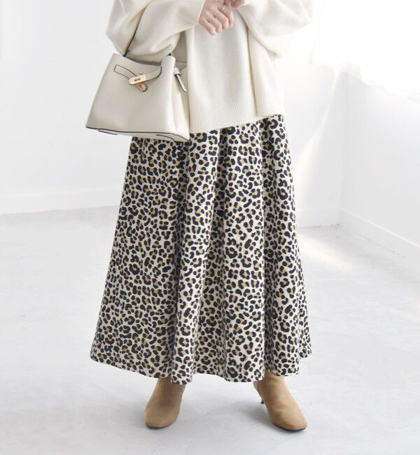 quaranciel「quaranciel:〈手洗い可能〉アニマル タック ロング スカート」|スカート|