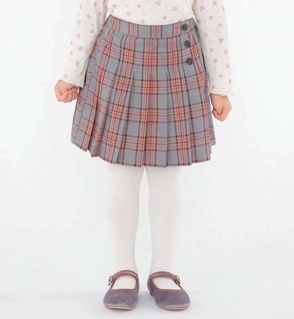 SHIPS KIDS「SHIPS KIDS:100～130cm / チェック プリーツ スカート」|スカート|