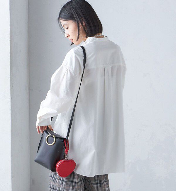 SHIPS for women「〈洗濯機可能〉ピンタック バンド カラー シャツ」|シャツ・ブラウス|