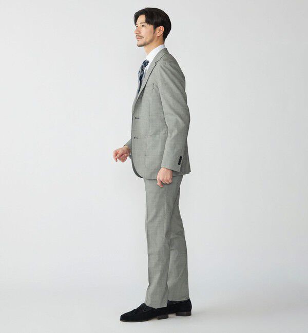 SHIPS「SHIPS:〈セットアップ対応〉ウォッシャブル セットアップ ハウンドトゥーススラックス」|スラックス|