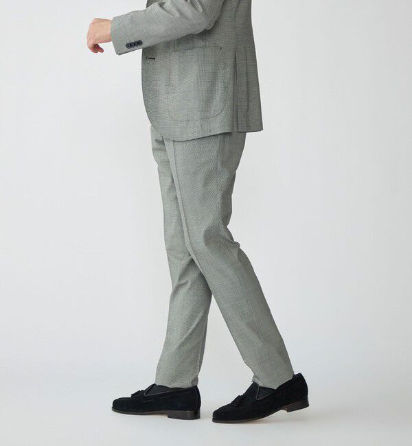 SHIPS「SHIPS:〈セットアップ対応〉ウォッシャブル セットアップ ハウンドトゥーススラックス」|スラックス|