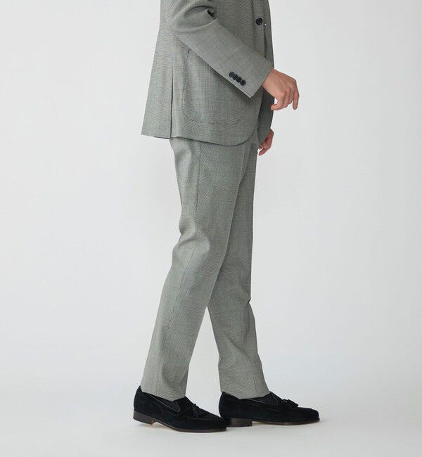 SHIPS「SHIPS:〈セットアップ対応〉ウォッシャブル セットアップ ハウンドトゥーススラックス」|スラックス|