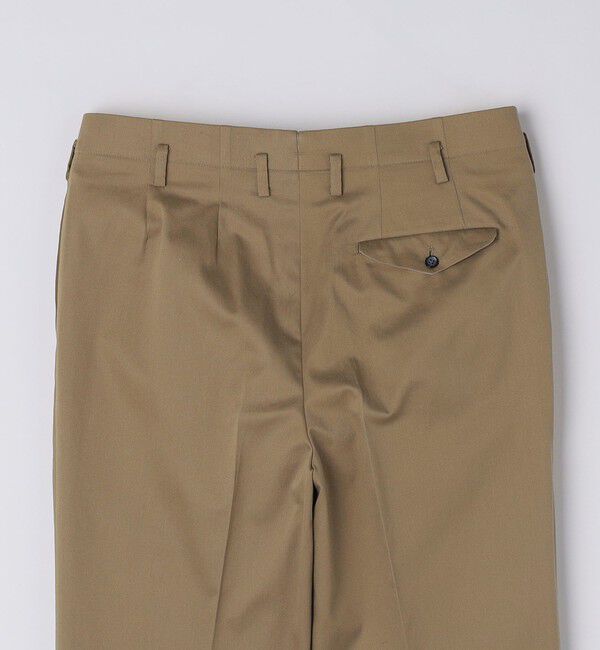 SHIPS「Fumiya Hirano: EDWARD コットンギャバジン トラウザーズ」|スラックス|