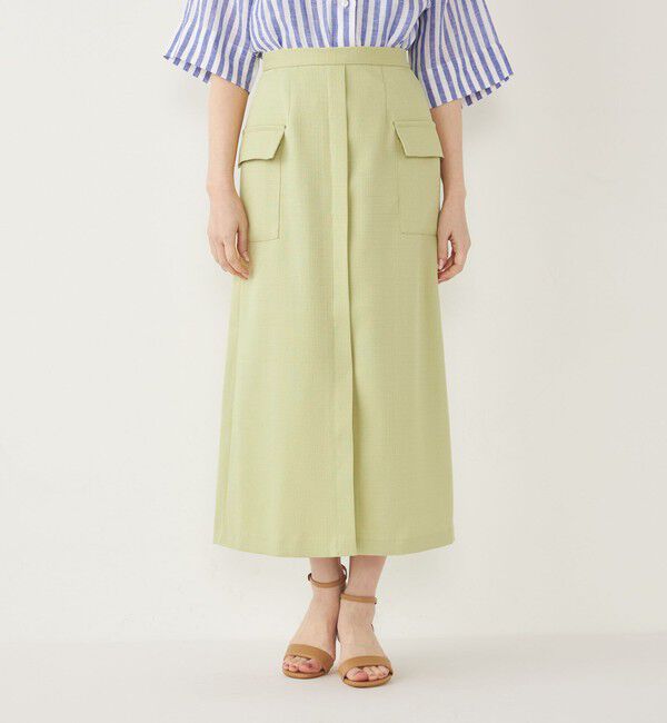 SHIPS Colors 「SHIPS Colors:〈手洗い可能〉ブッチャー ポケット スカート」|タイト|