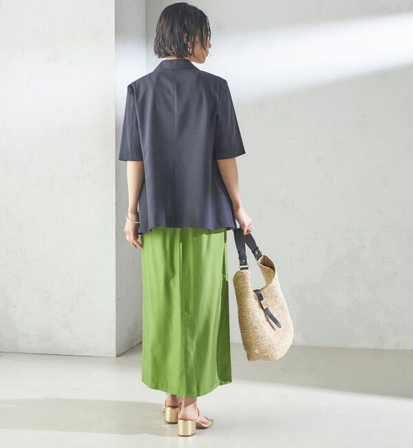 SHIPS for women「〈手洗い可能〉キュプラ混 ツイル ドロスト スカート」|スカート|