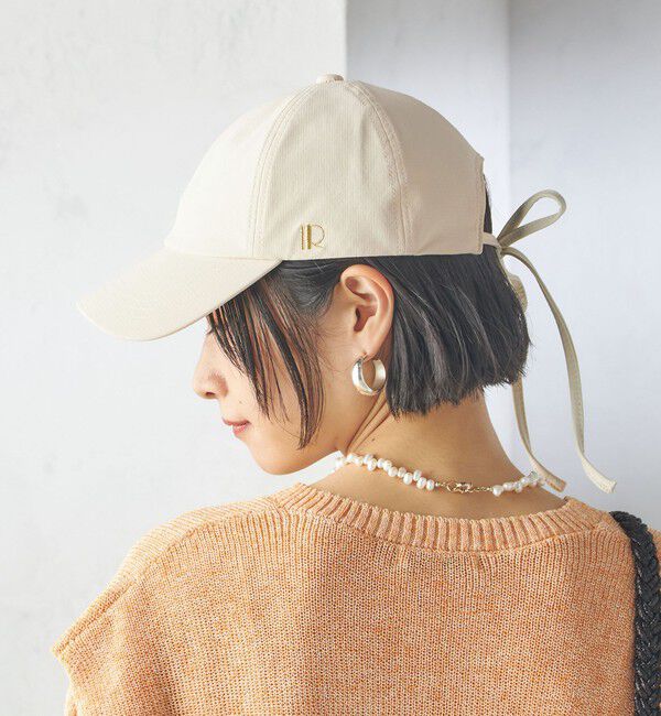 SHIPS for women「Revis.:〈UVカット/撥水〉リボン キャップ」|キャップ・キャスケット|