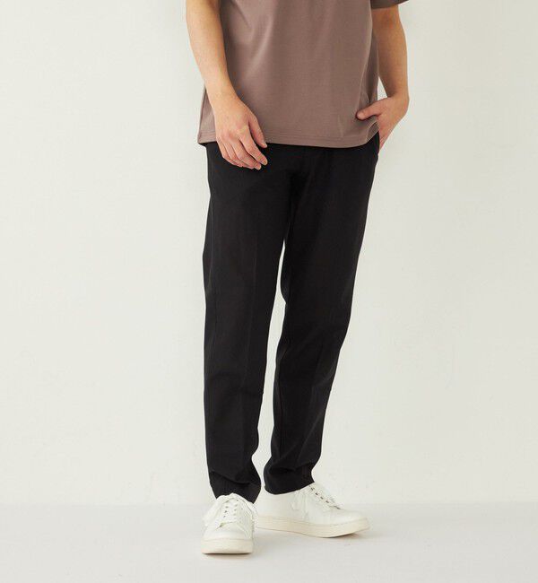 SHIPS Colors 「SHIPS Colors:〈洗濯機可能〉シャリル ジャージー イージー スラックス◇」|スラックス|ブラック