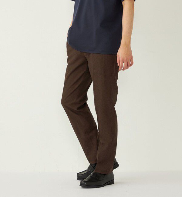 SHIPS Colors 「SHIPS Colors:〈洗濯機可能〉シャリル ジャージー イージー スラックス◇」|スラックス|ブラウン