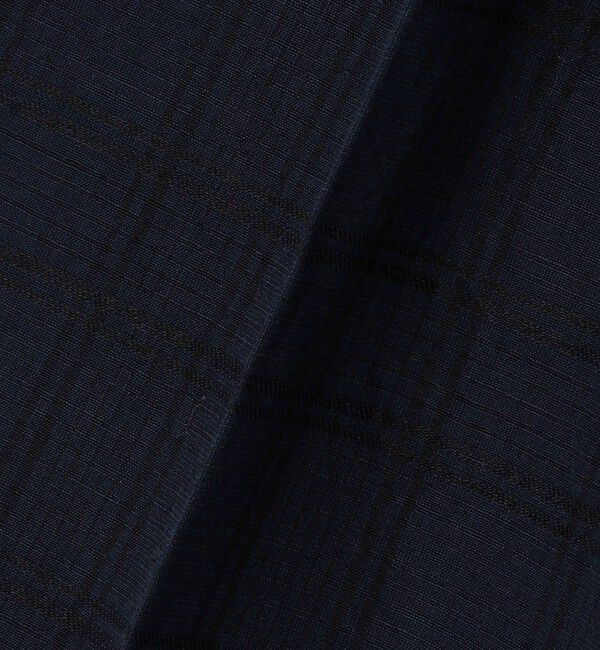 SHIPS「BERNARD ZINS: WALLIS コットン/リネン チェック スラックス」|スラックス|