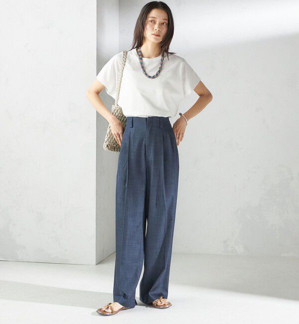 SHIPS for women「〈接触冷感〉ポンチ ドルマン TEE」|Tシャツ・カットソー|