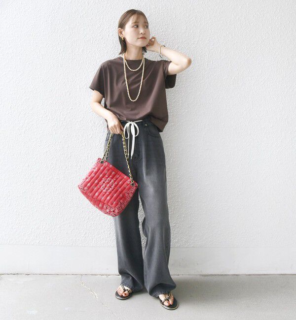 SHIPS for women「〈接触冷感〉ポンチ ドルマン TEE」|Tシャツ・カットソー|