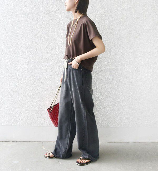 SHIPS for women「〈接触冷感〉ポンチ ドルマン TEE」|Tシャツ・カットソー|