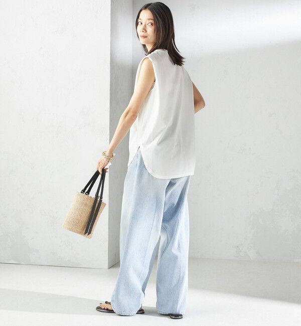 SHIPS for women「〈接触冷感〉ポンチ ノースリーブ プルオーバー」|Tシャツ・カットソー|