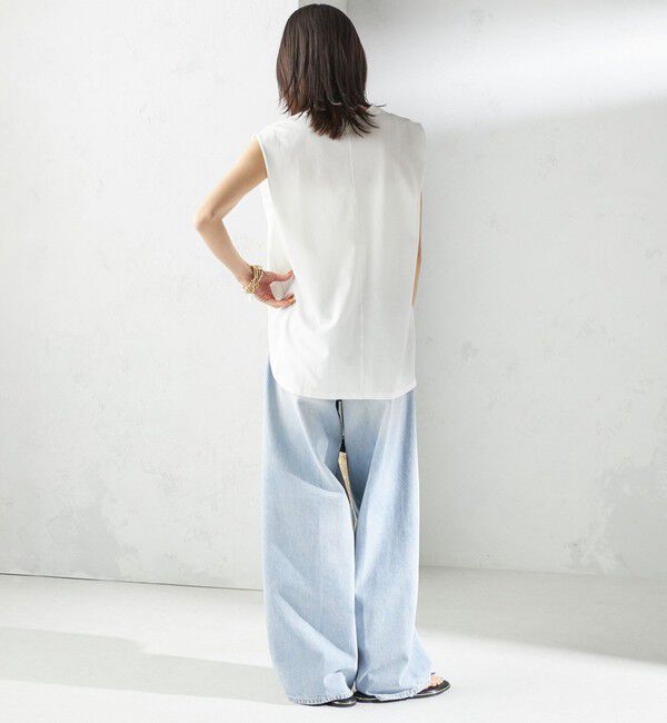 SHIPS for women「〈接触冷感〉ポンチ ノースリーブ プルオーバー」|Tシャツ・カットソー|