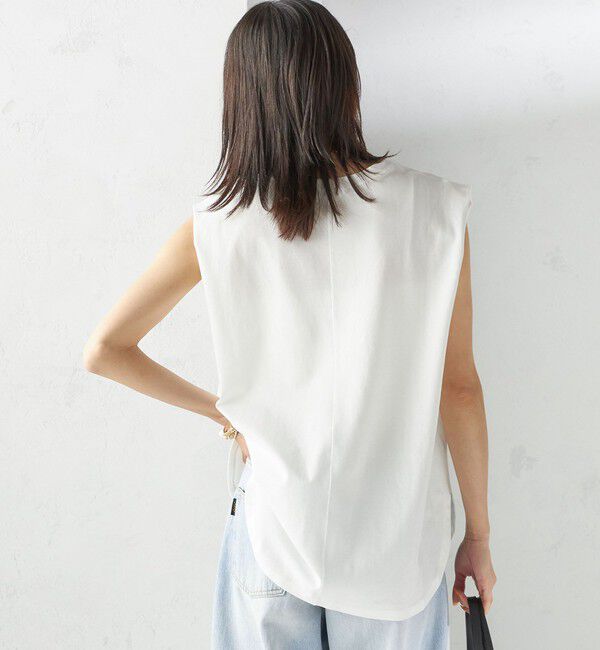 SHIPS for women「〈接触冷感〉ポンチ ノースリーブ プルオーバー」|Tシャツ・カットソー|