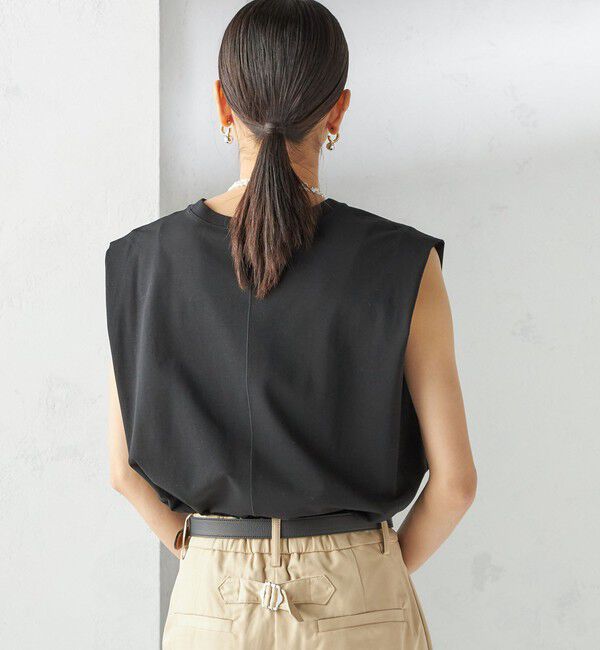 SHIPS for women「〈接触冷感〉ポンチ ノースリーブ プルオーバー」|Tシャツ・カットソー|