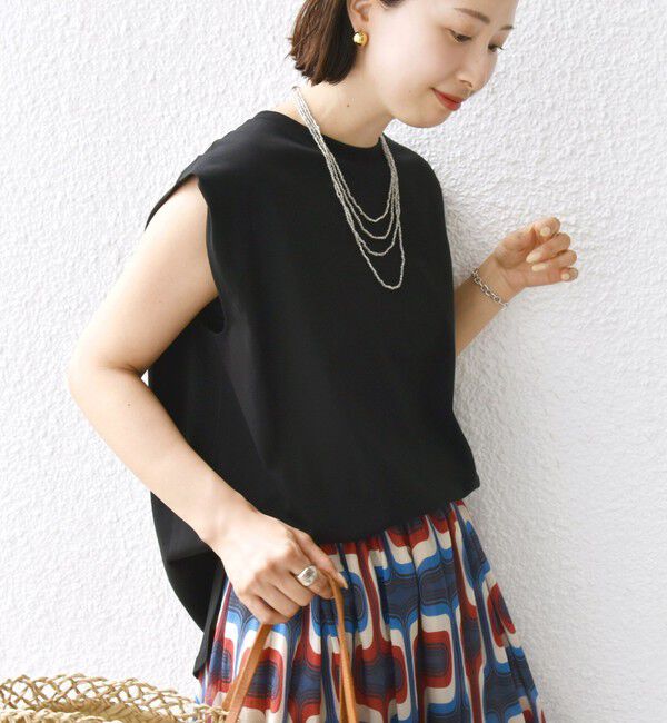 SHIPS for women「〈接触冷感〉ポンチ ノースリーブ プルオーバー」|Tシャツ・カットソー|