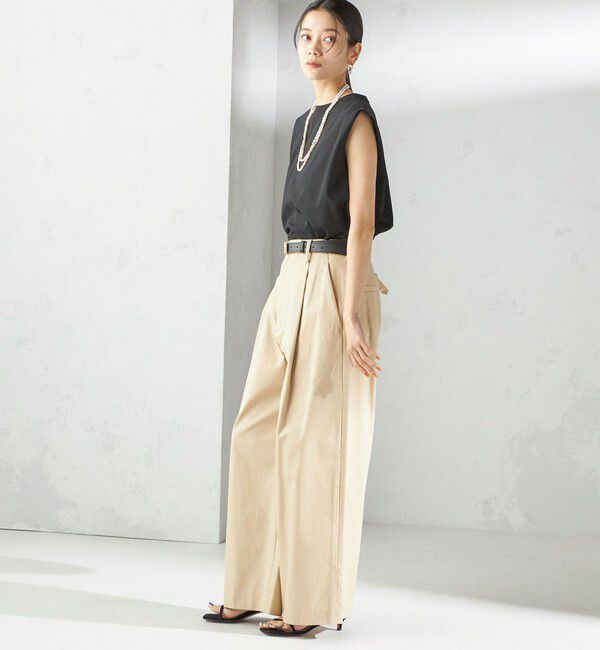 SHIPS for women「〈接触冷感〉ポンチ ノースリーブ プルオーバー」|Tシャツ・カットソー|