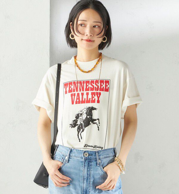 SHIPS for women「【SHIPS別注】TENNESSEE:イージー ショート スリーブ TEE」|Tシャツ・カットソー|