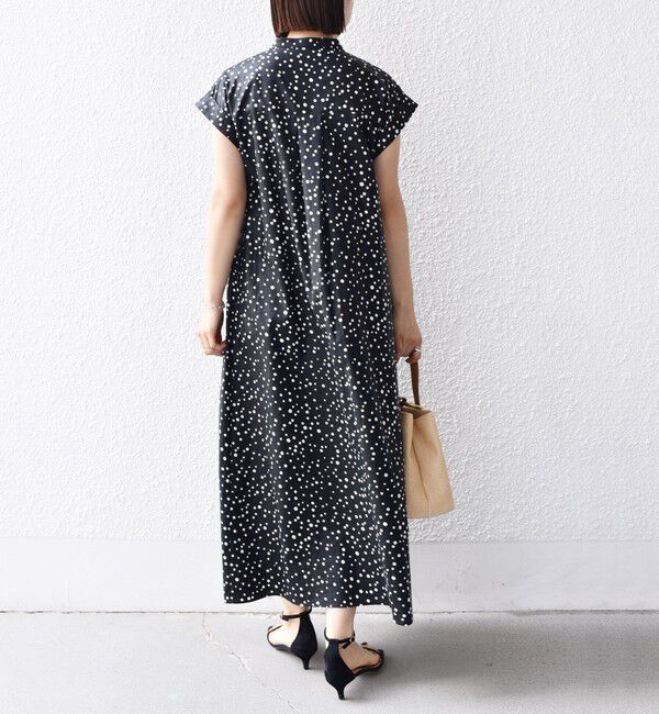 SHIPS for women「《予約》【WEB限定】〈手洗い可能〉リネン レーヨン コーティング ワンピース」|ワンピース|