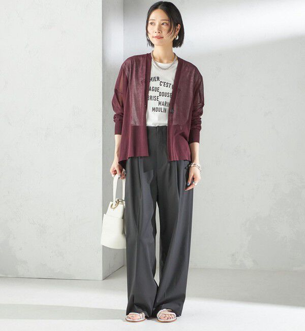 SHIPS for women「プラチナ ヴェール フレンチ スリーブ TEE」|Tシャツ・カットソー|