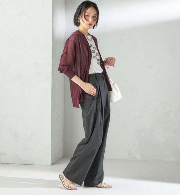 SHIPS for women「プラチナ ヴェール フレンチ スリーブ TEE」|Tシャツ・カットソー|