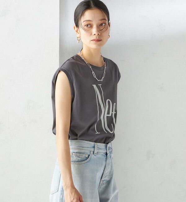 SHIPS for women「プラチナ ヴェール フレンチ スリーブ TEE」|Tシャツ・カットソー|