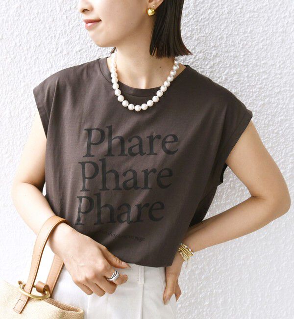 SHIPS for women「プラチナ ヴェール フレンチ スリーブ TEE」|Tシャツ・カットソー|ブラウン