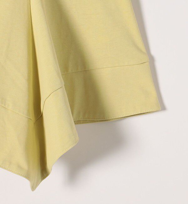 quaranciel「quaranciel:〈手洗い可能〉ハンカチーフヘム フレア クルーネック TEE」|Tシャツ・カットソー|