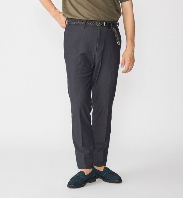 SHIPS「SHIPS:〈FUNCTION〉ジャージー 2WAY サイド シャーリング スラックス」|スラックス|