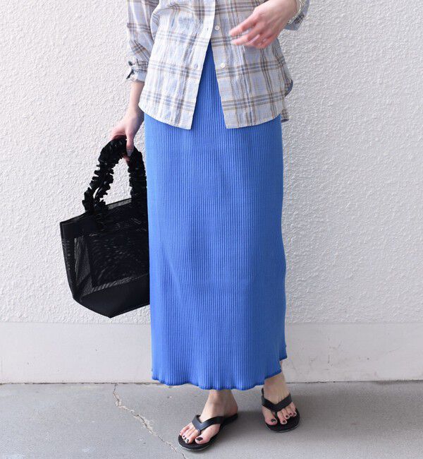 SHIPS Colors 「SHIPS Colors:〈手洗い可能・UVケア〉テレコ タイトスカート」|タイト|