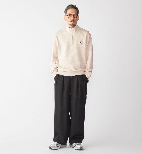 SHIPS「SHIPS:〈手洗い可能〉メランジ タック バギー スラックス」|スラックス|