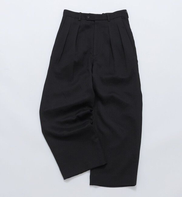 SHIPS「SHIPS:〈手洗い可能〉メランジ タック バギー スラックス」|スラックス|