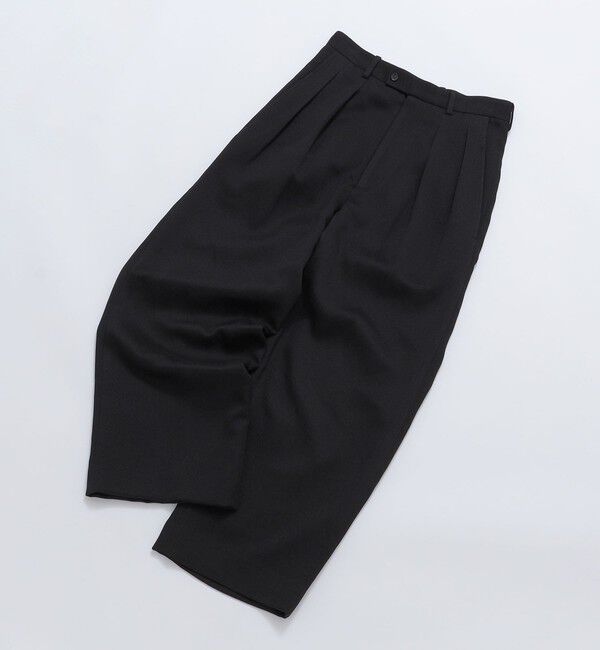 SHIPS「SHIPS:〈手洗い可能〉メランジ タック バギー スラックス」|スラックス|