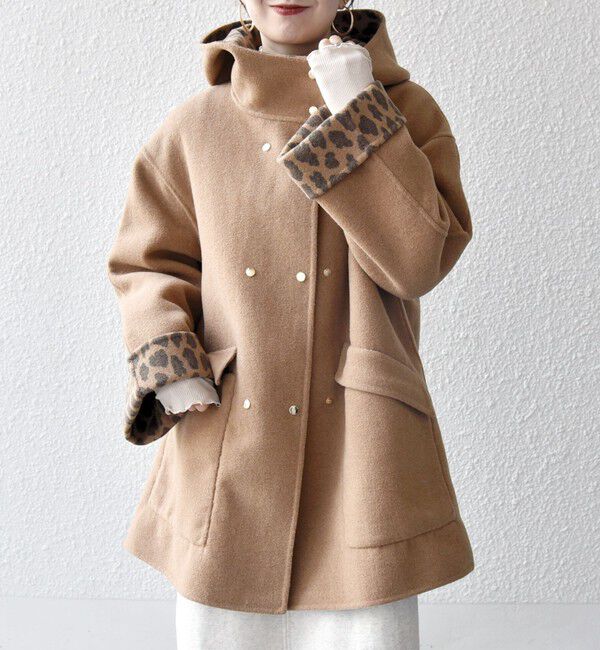 SHIPS any: リバー フーデッド Aライン ミドル コート（SHIPS any