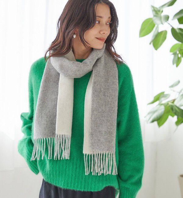 SHIPS for women「カシミヤ リバーシブル マフラー」|マフラー|