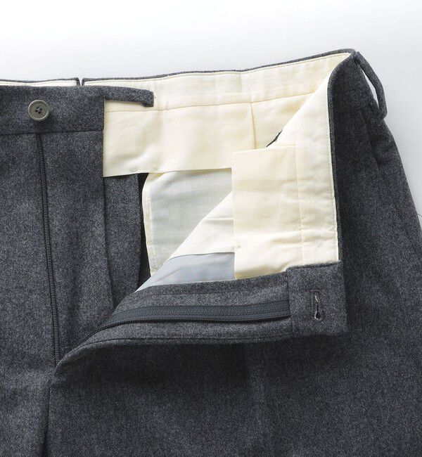 SHIPS「【SHIPS別注】Errico Formicola: VITO サキソニー ソリッド スラックス」|スラックス|