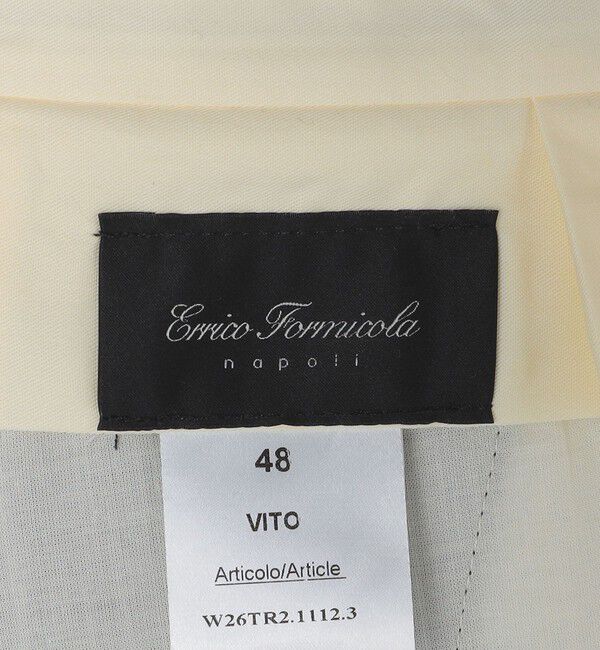 SHIPS「【SHIPS別注】Errico Formicola: VITO サキソニー ソリッド スラックス」|スラックス|