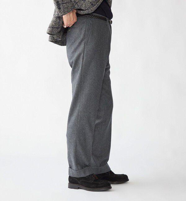 SHIPS「【SHIPS別注】Errico Formicola: VITO サキソニー ソリッド スラックス」|スラックス|