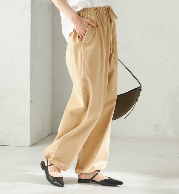 SHIPS for women「〈手洗い可 / 撥水加工〉サイド ポケット 裾 ドロスト パンツ」|その他|