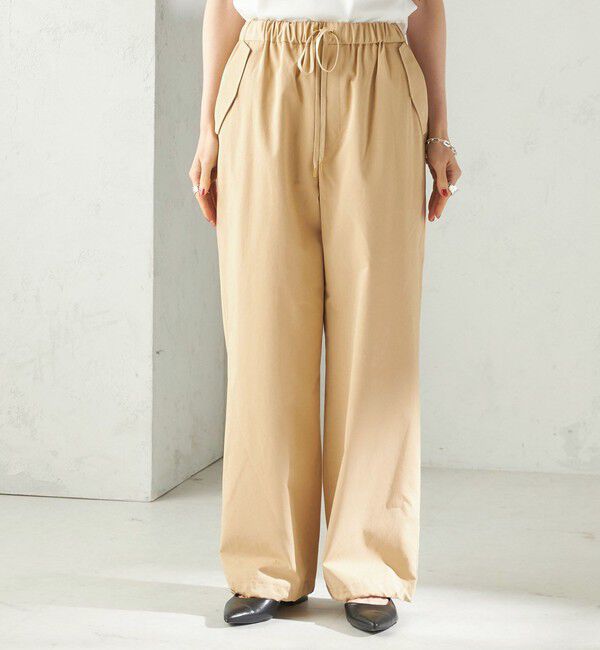 SHIPS for women「〈手洗い可 / 撥水加工〉サイド ポケット 裾 ドロスト パンツ」|その他|