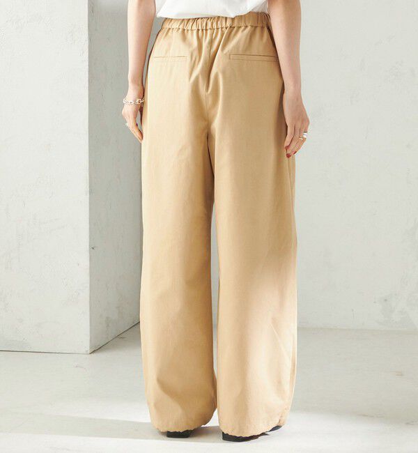 SHIPS for women「〈手洗い可 / 撥水加工〉サイド ポケット 裾 ドロスト パンツ」|その他|