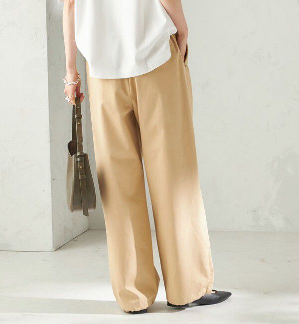 SHIPS for women「〈手洗い可 / 撥水加工〉サイド ポケット 裾 ドロスト パンツ」|その他|