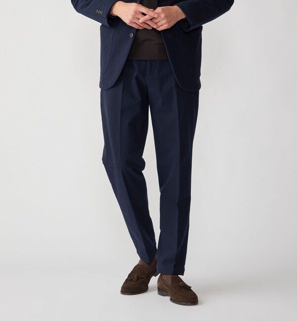 SHIPS「SHIPS:〈手洗い可能〉コーデュロイ スラックス(セットアップ対応)」|スラックス|ネイビー