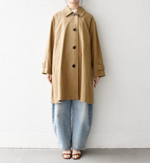 SHIPS any「SHIPS any:〈手洗い可能〉オーバー フレア ステンカラー コート」|ステンカラーコート|