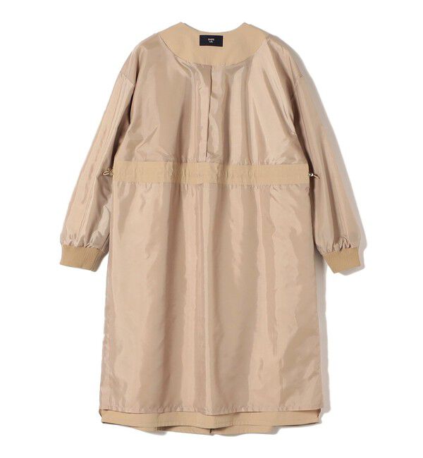 SHIPS Colors 「SHIPS Colors:〈手洗い可能〉ツイル ノーカラー タック コート◇」|ノーカラーコート|