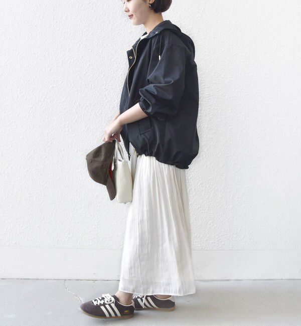 SHIPS for women「《予約》〈手洗い可能〉シアー メッシュ ギャザー スカート」|スカート|